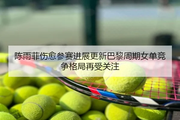 陈雨菲伤愈参赛进展更新巴黎周期女单竞争格局再受关注