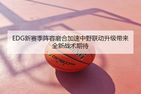 EDG新赛季阵容磨合加速中野联动升级带来全新战术期待